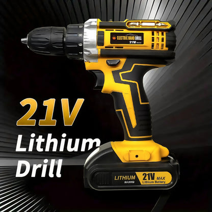 Lithium battery-powered screwdriver, electric screwdriver, electric hand drill, electric impact drill, combo set, home DIY kit