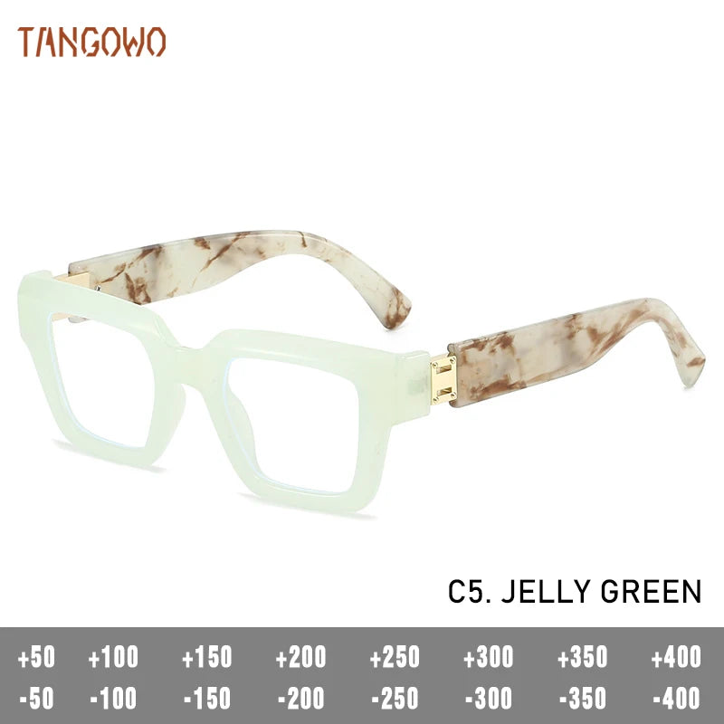 TANGOWO Plus Reading Glasses Women High Quality Eye Glass for Man Men Sunglasses Graduated Lenses to Read Women's Eyeglass Frame