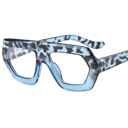 Womens Thick Frame Reading Glasses 2024 Anti Blue Light Fashion Designer Transparent Eyewear Finished Hyperopia Eyeglasses Hot