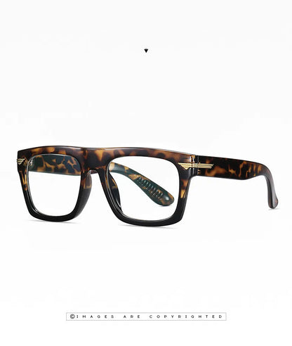2022 Retro Big Square Frame Designer Reading Glasses Anti Blue Light Computer Eyeglasses Prescription Eyewear Diopters 0 to +6.0