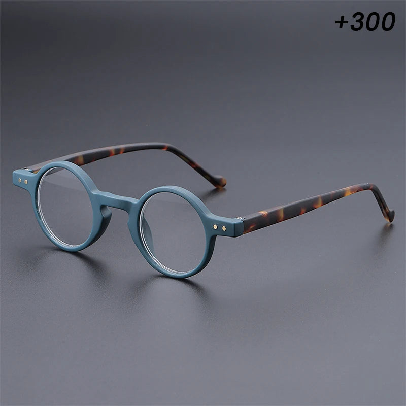 Men's and women's small round frame retro unique lightweight temples, suitable for daily office reading and shopping use