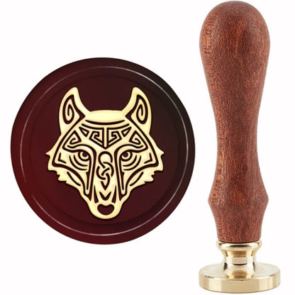 1Set Tree of Life Wax Sealing Stamp Vintage Plant Wax Seal Stamp with 30mm Brass Head and Wooden Handle for Envelopes Photo