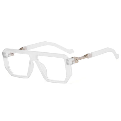 KOCOLIOR 2024 New Square Alloy Anti Blue Light Reading Glasses for Man and Woman Personalized and Fashionable Presbyopia Glasses