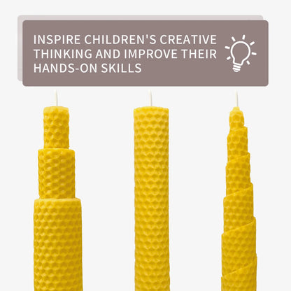10pcs Natural Beeswax Candles Handmade No Additives Luxury High-end Candles For Candlelight Dinner Wedding Ceremony
