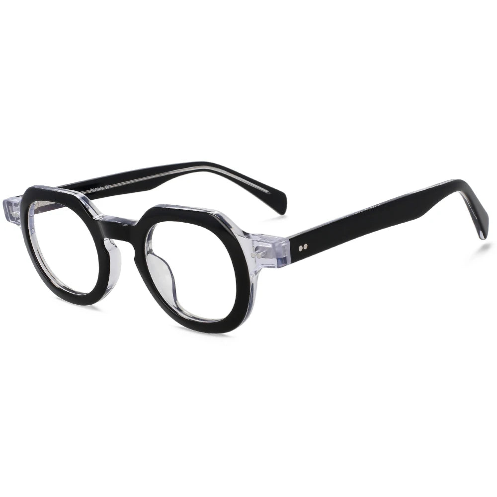 49875 Retro Anti Blue Light Acetate Optical Glasses Frames Men Women Fashion Computer Eyeglasses Customized Reading Glasses