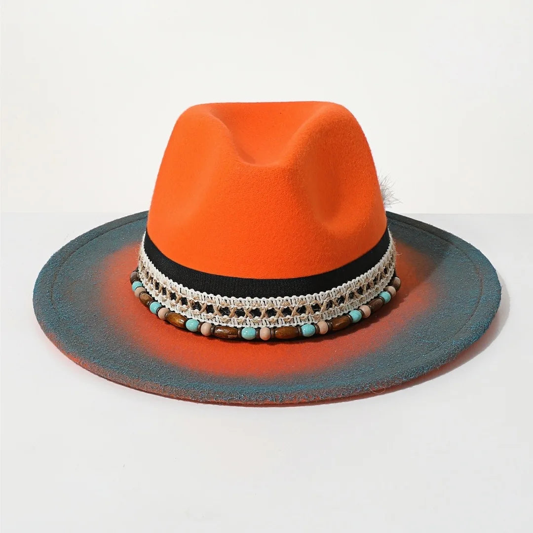 Handmade Fedora Hat suede Men's and Women's Hat feather vintage Fashion Jazz hat Top hats flat Panama sombrero mujer British hat