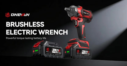 ONEVAN 1200N.M Brushless Cordless Electric Impact Wrench Portable Screwdriver Drill Repair Power Tool For Makita 18V Battery Pin