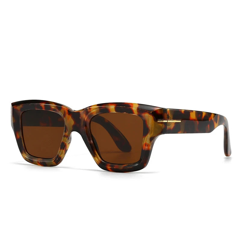Tinted Thick Frame Myopia Sunglasses Men Women Prescription Nearsighted Glasses Full Frame Outdoor Shade Sunglasses -0.5 To -6.0