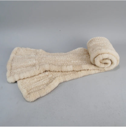 2024 Lady Luxury Authentic Mink Fur Shawl Scarf Winter 100%Natural Mink Fur Real Scarf Shawl Fashion Genuine Mink Fur Ponchos