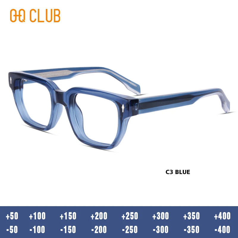 O-Q CLUB Glasses Myopia Eyeglasses Photochromic Glasses Man Prescription Blue Light Lenses to Read Women Lens Reading Glass Men