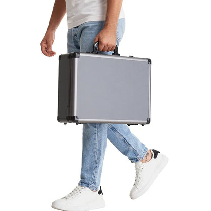 Aluminum alloy toolbox instrument equipment storage box small file safety password box