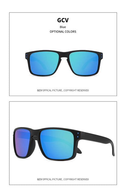 GCV Brand Fashion Wrap Frame Retro Decorative Photochromic Classic Polarized Women Men Versatile Pattern Sunglasses UV400 Goggle
