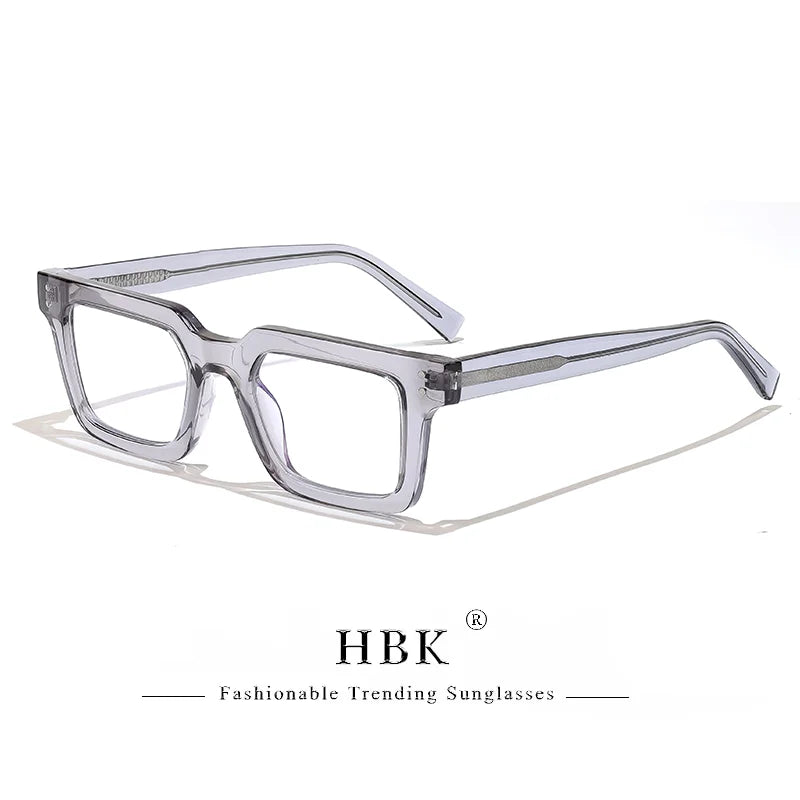 HBK Fashion Glasses Frames for Men TR90 Square Anti Blue Light Women's Daily Simple Business Glasses Optical Eyeglasses Frame
