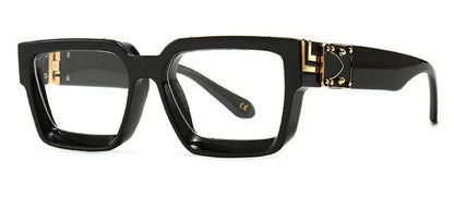 Anti Blue Light Unisex Transparent Computer Glasses With Diopter Minus 0 -1.5 -6.0 Luxury Brand Clear Myopia Square Eyeglasses