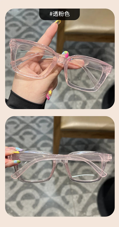 Transparent square Computer Glasses Frame Women Men Anti Blue Light Black Eyewear Blocking Glasses Optical Spectacle Eyeglass