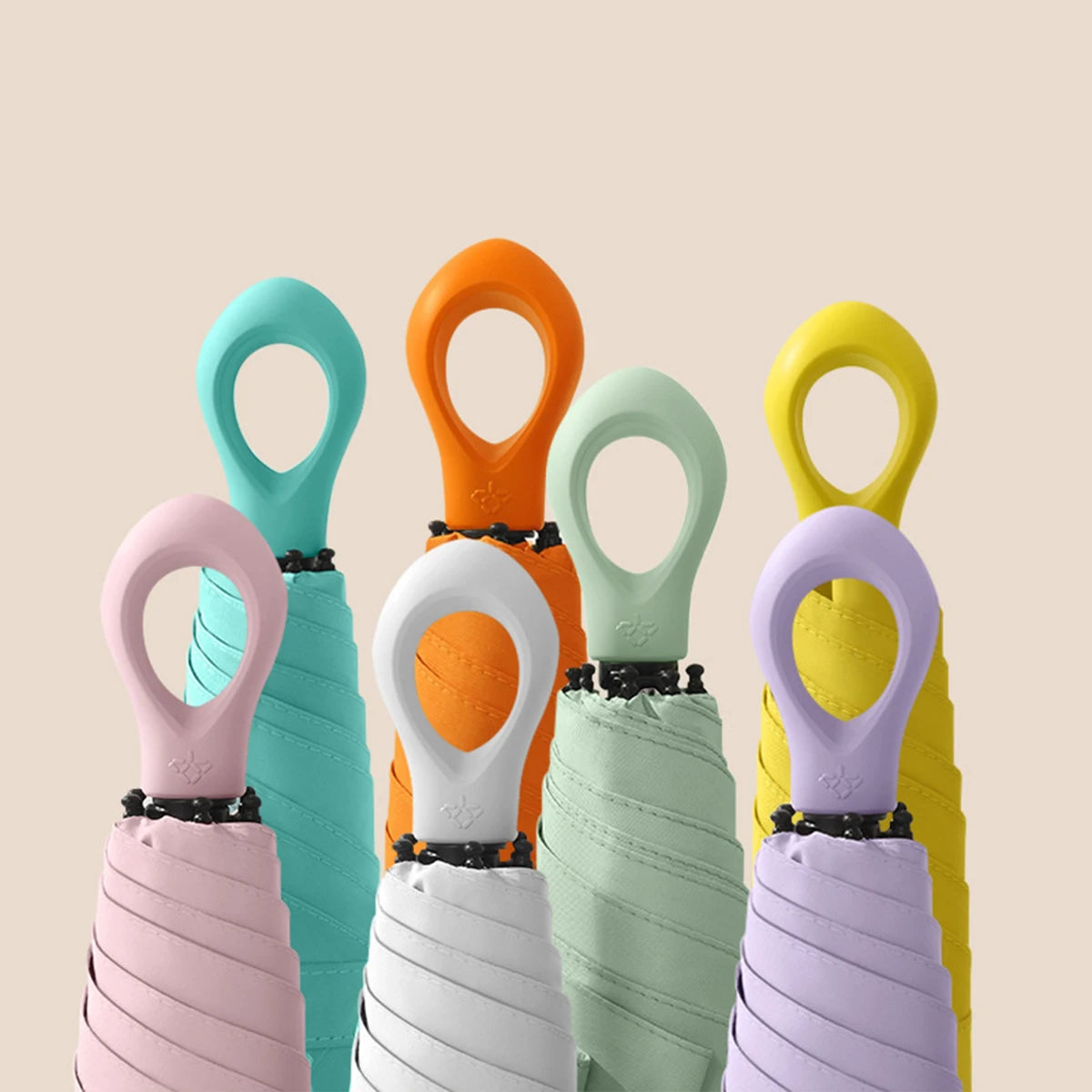 Lightweight Mini Foldable Rain Umbrella Traveling Size Sun Umbrella for Outdoor Use Sun Protections
