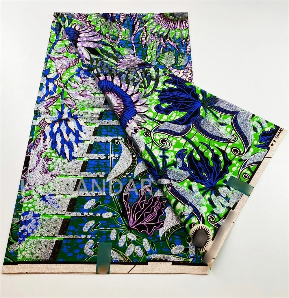 2026 Grand Super Original African Wax Fabric High Quality Nigerian Print Ankara Fabric For Sewing 6 Yard Women Dress 100% Cotton