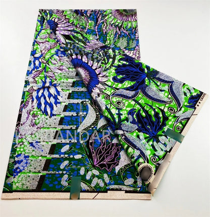 2026 Grand Super Original African Wax Fabric High Quality Nigerian Print Ankara Fabric For Sewing 6 Yard Women Dress 100% Cotton