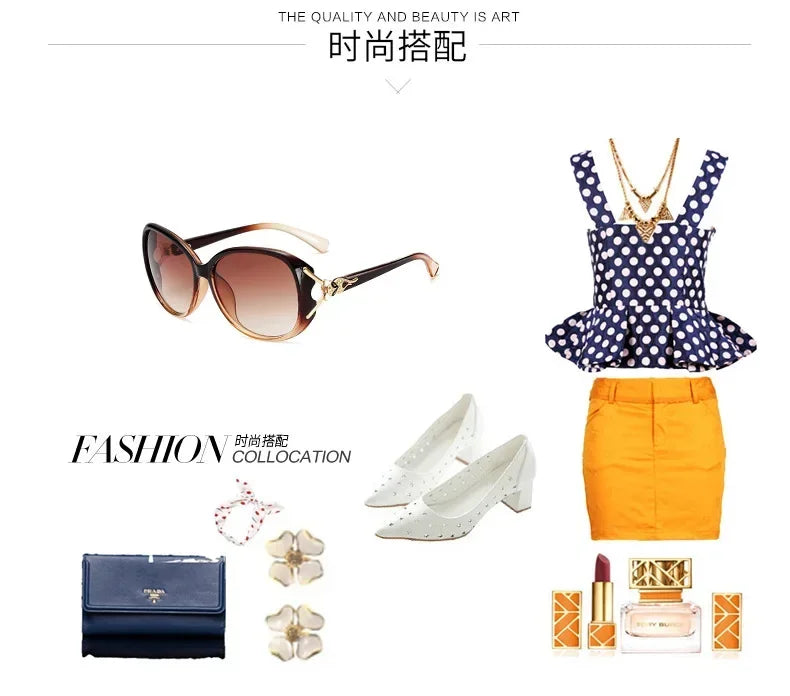 New Vintage Big Frame Sunglasses Woman Vintage Brand Travel Classic Sun Glasses Female Fashion Retro Eyewear UV400