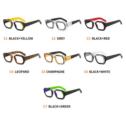 New Fashion Brand Designer Eyeglasses For Men With Diopters +1 +6.0 Colorful Square Anti Blue Light Reading Glasses Women Green