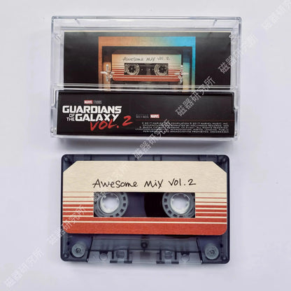 Movie Guardians of the Galaxy Vol 2 Tyler Bates Music Tape Star-Lord OST Album Cassettes Cosplay Walkman Recorder Soundtrack Box