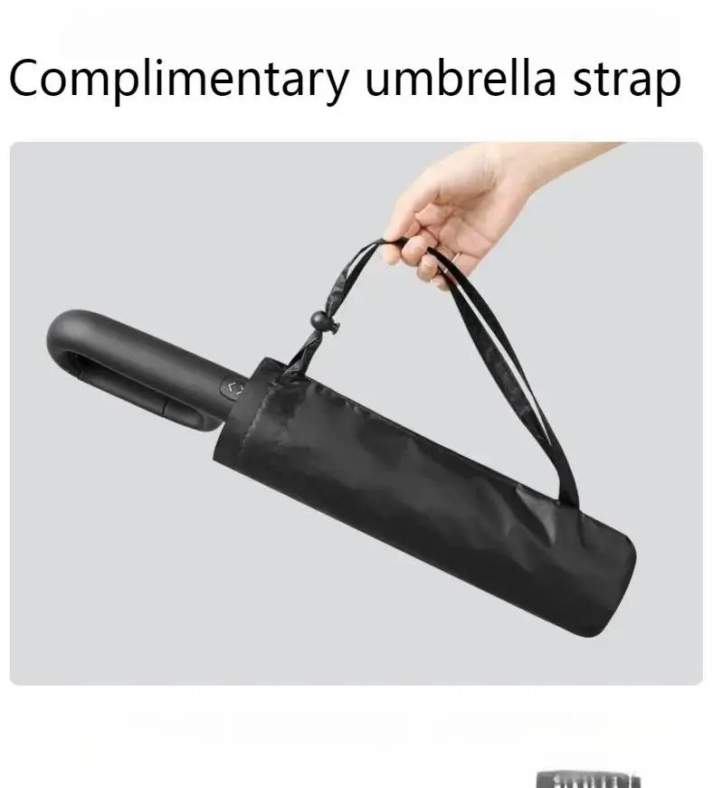 20 Rib Ring Buckle Automatic Folding Umbrella Extra Large Double UPF50+ Sunshade for Men Women