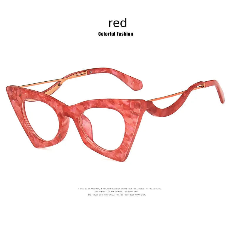 High Quality Brand Design Cat Eye Blue Light Blocking Computer Hyperopia Women Reading Glasses Diopter +0.5 1.5 2.0 2.5 3.5 6.0