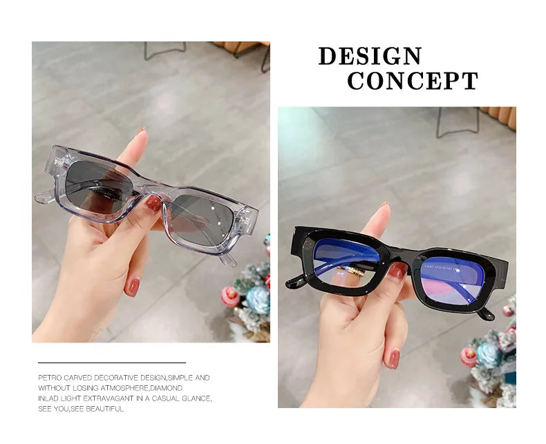 New Retro Small Square Glasses Frame Anti Blue Light Computer Reading Glasses For Men And Women Radiation Protection Eyeglasses