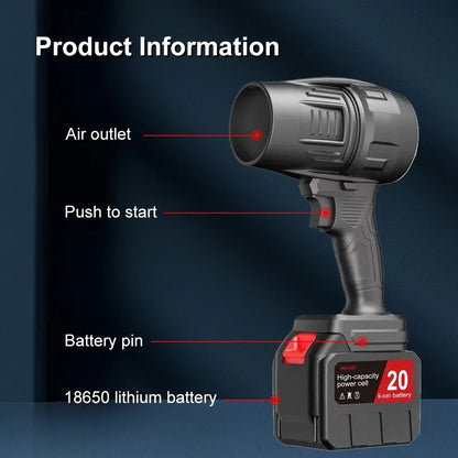 1000W Car Hair Dryer Cleaning Violent Air Gun Jet Fan Handheld Powerful Turbo Fan Electric Turbine Fan Upgraded Storm Leaf Water