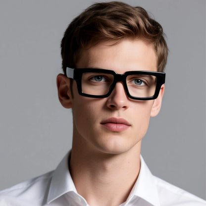 Thicken Acetate Glasses Frame Men Women Vintage Square Myopia Prescription Eyeglasses Frame Reading Glasses Luxury Brand Eyewear