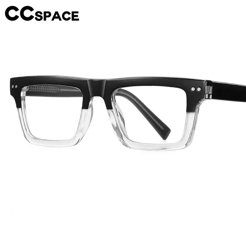 57176 Fashion Optical Spectacle Frames Men Popular Spring Hinge Glasses Frame Women Trend Square Transparent Eyeglass