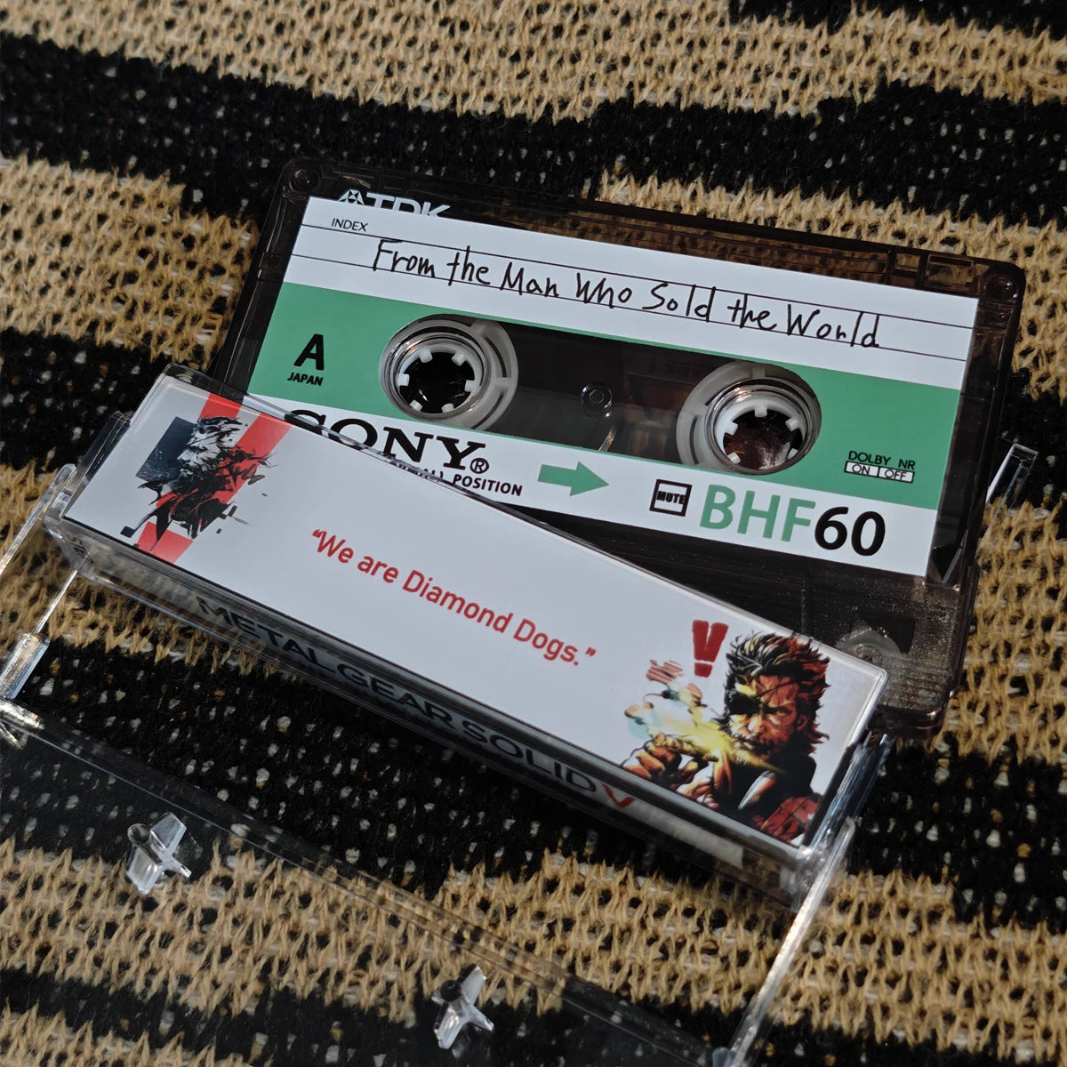 Game Metal Gear Solid V Justin Burnett Music Tape Greatest Hits OST Album Cassettes Cosplay Walkman Car Recorder Soundtracks Box