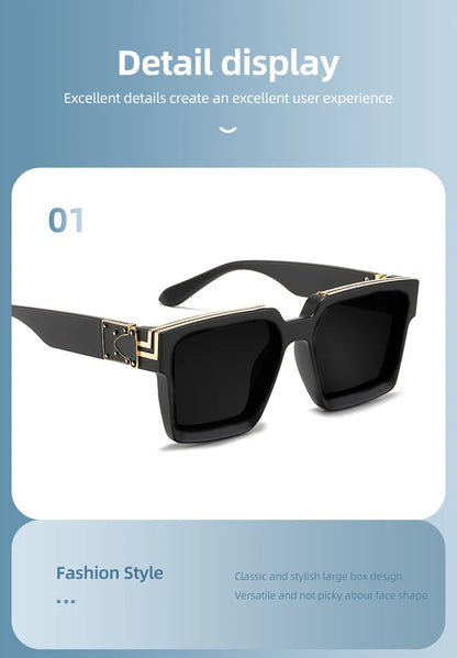 LOERHUNAR Brand Design Luxury Square Myopia Sunglasses Men Women Fashion Shades UV400 Vintage Optical Prescription Glasses