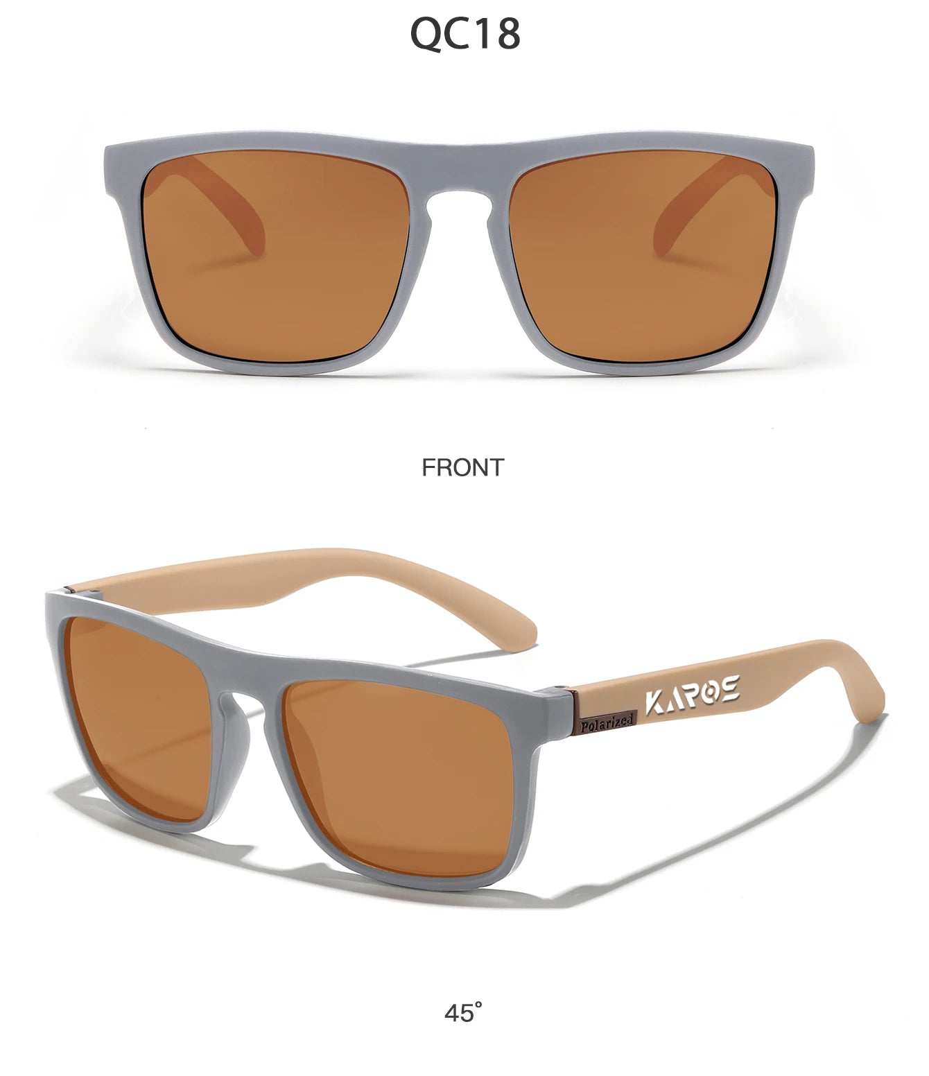 KAROS 2PCS Sunglasses Men/Women Polarized Square Mirror Brand Design Luxury UV400 SunShade Unisex Fishing Driving Cycling Hiking