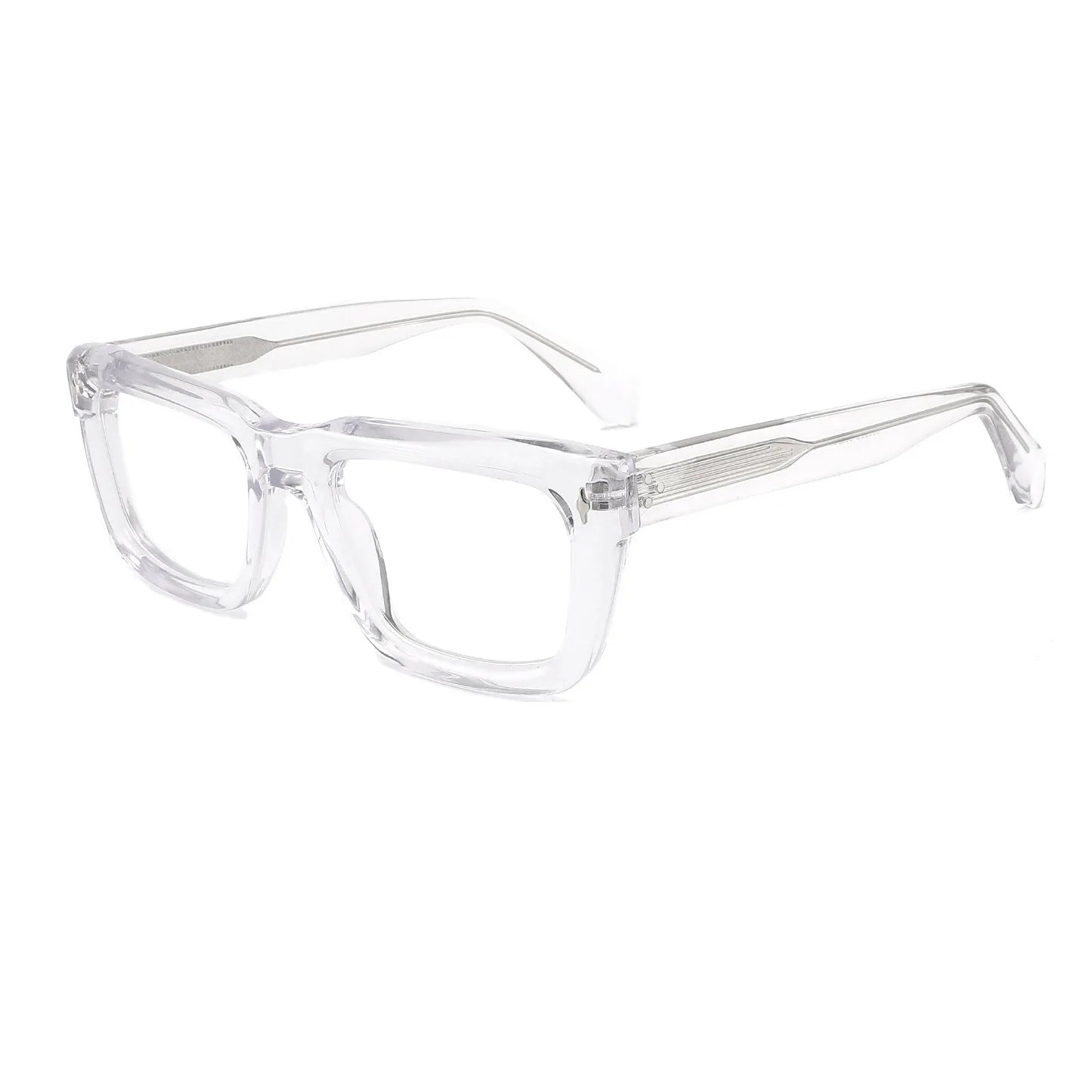 Fashion Thick Frame Acetate Glasses Men Vintage Square Myopia Prescription Eyeglasses Frame Reading Glasses Luxury Brand Eyewear
