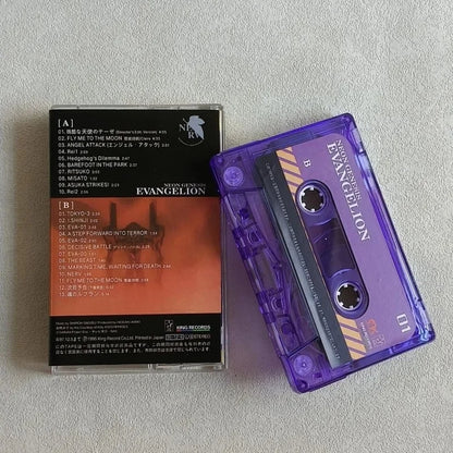 Evangelion Music Tape Anime Ikari Shinji Evangelion-01 Music Walkman Cassettes Cartoon Soundtracks Box Walkman Tape Collectible
