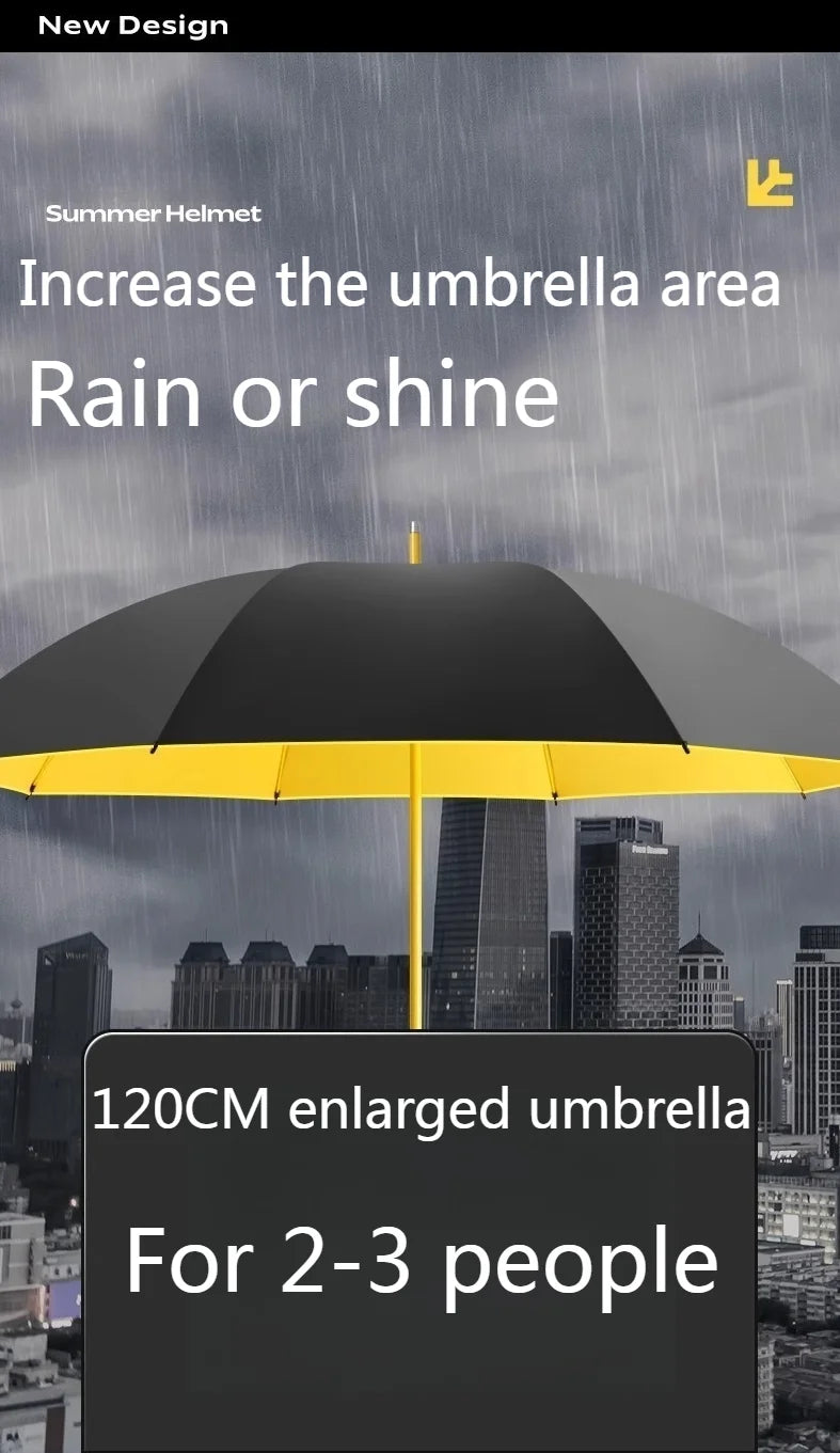 Full Fiber Golf Umbrella Double Layer Extra Large Double MEN'S Business Long Handle Umbrella Car Straight Umbrella