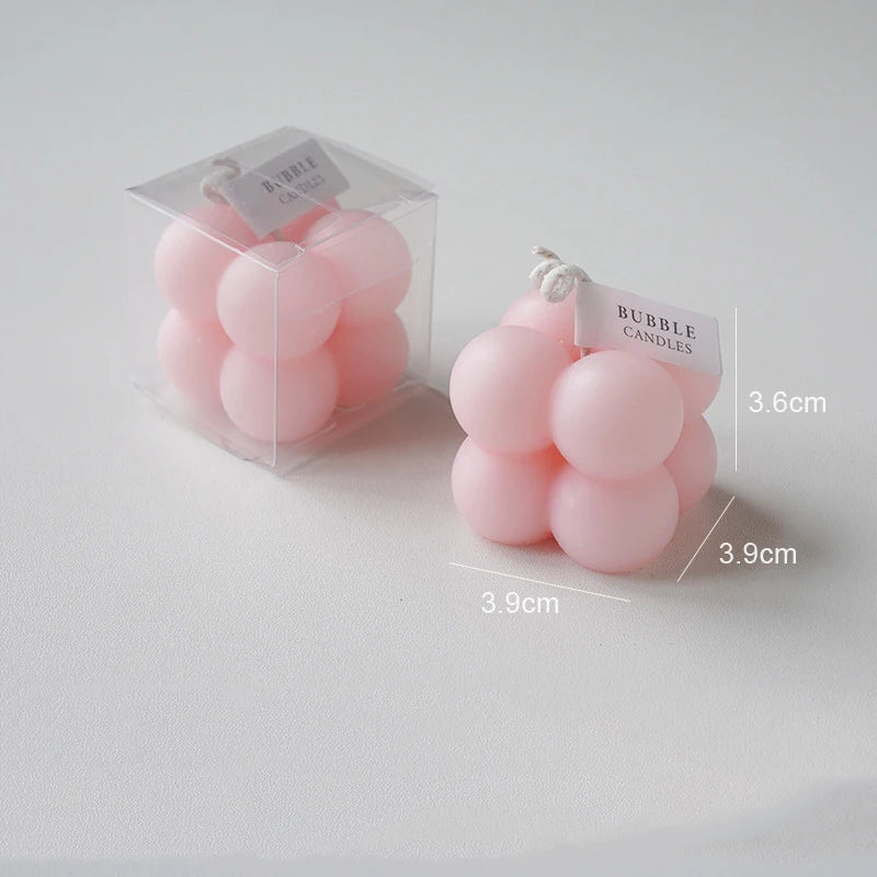 Little Bubble Cube Candle Handmade Scented Candle Aromatherapy Soy Wax Candle Wedding Birthday Candles Party Home Decoration