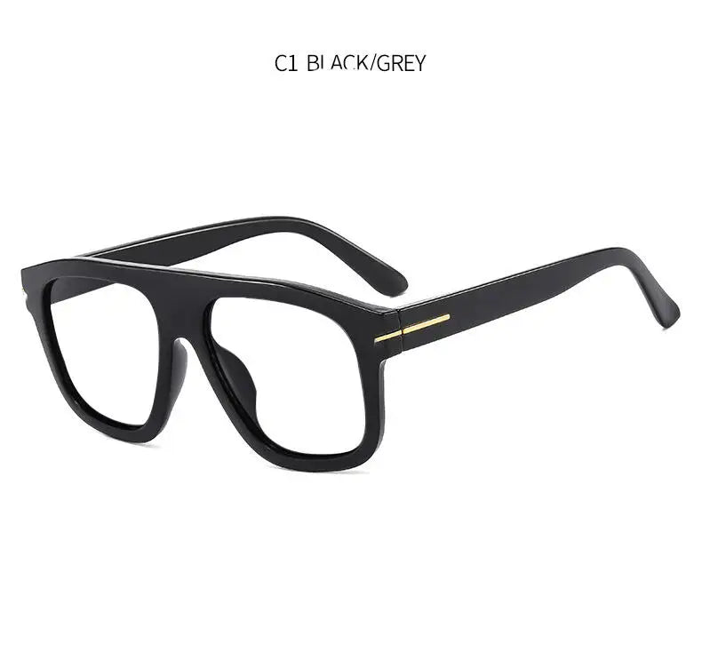 Oversized Square Reading Glasses Woman Men Decoration Retro Eyeglasses Trendy Anti Blue Light Single Focus Presbyopic Glasse