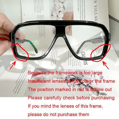 Retro Men Pilot Reading Glasses Fashion Brand Big Frame Anti Blue Light Presbyopia Eyeglasses Women Square Prescription Glasses