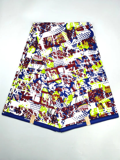 Ankara Fabric African Real Wax Print Fabric 100% Cotton High Quality 6 Yards African Fabric for Party Dress Nigeria