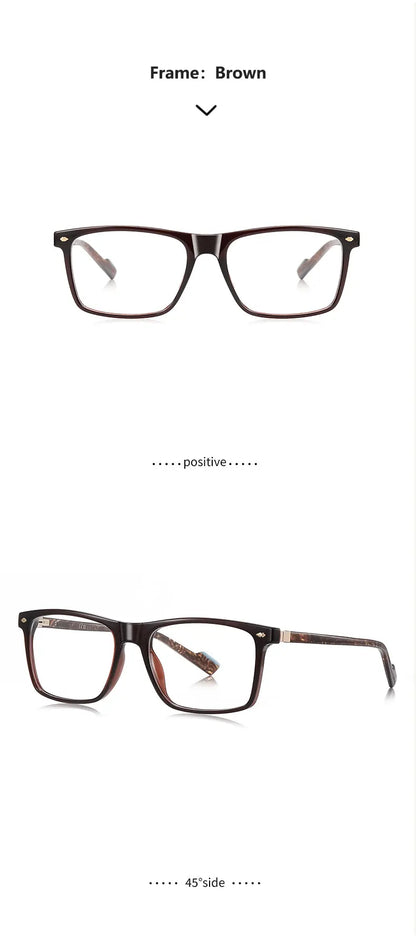 Blue Light Blocking Glasses for Men Women TR90 Square Frame Anti Eyestrain Computer Gaming Glasses Lightweight Unisex