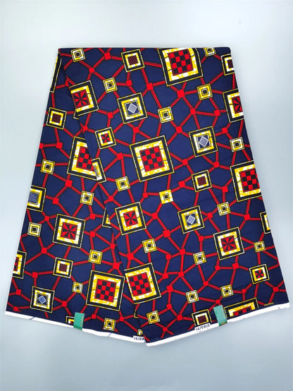 Dutch Ankara Wax Print Fabric High Quality Wax African Hollandais Fabric 100% Cotton Soft African Veritable Real Wax for Dress