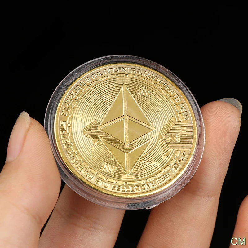 Creative Ethereum Coin Ethereum Art Collection Physical Commemorative Coin Collectibles