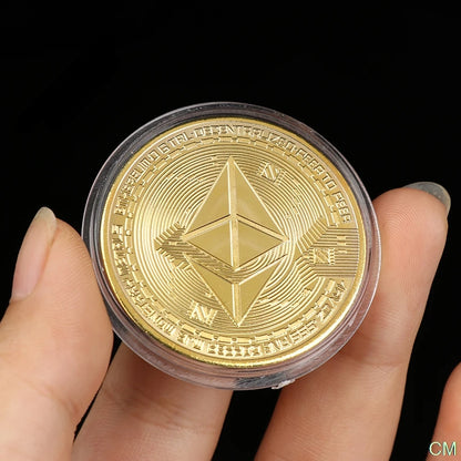 Creative Ethereum Coin Ethereum Art Collection Physical Commemorative Coin Collectibles