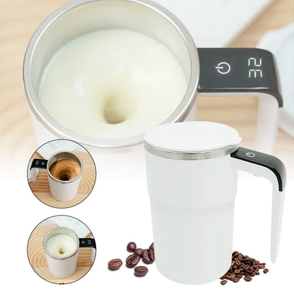 Intelligent temperature measurement magnetic automatic stirring cup electric portable fitness protein shaking powder cup