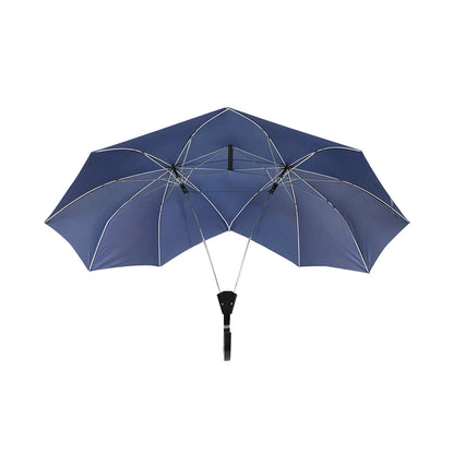 Convenient Umbrella Manual Closing Double Umbrella Large Area Coverage Sun Protection Couple Umbrella Rain-Roof