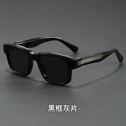 Retro Rectangle Sunglasses for Men Women UV400 Protection Classic Trendy Driving Sun Glasses Outdoor High Quality Travel Glasses