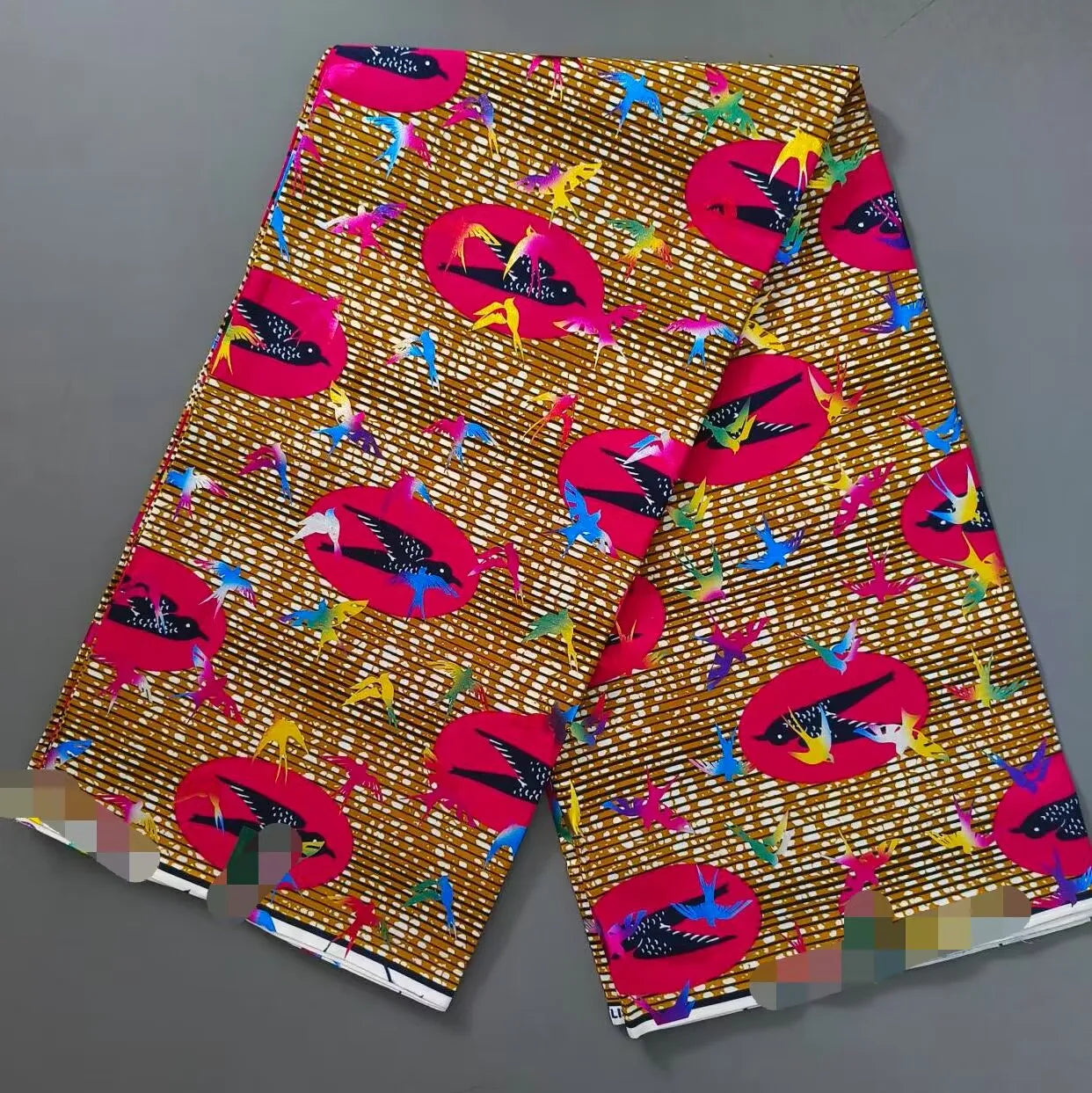 2022 New Hot Sale African Wax Fabric Cotton Material Nigerian Ankara Block Prints Batik Dutch High Quality Sewing Cloth