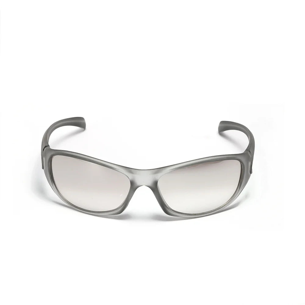Y2K Silver Sunglasses Color Hollowed Out Future Sense Of Technology Hot Girls Net Red Sunglasses Women Sunglasses Trendy Men